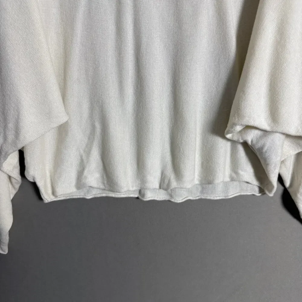 Marciano Wool Relaxed Slouchy‎ Coastal Dainty Batwing Sweater XS White Cream